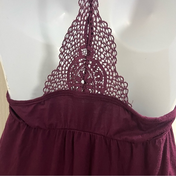 Victoria's Secret Very Sexy Plum Lace Chemise Size Large Bow Details Coquette - Picture 6 of 8